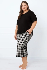 Italian Fashion Klara kr.r. sp.7/8 Nocna piżama, czarny/druk