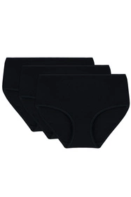 Vivisence 4001 3-pack Majtki figi, czarny