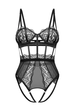 Obsessive Hersis crotchless teddy Body sexy, black