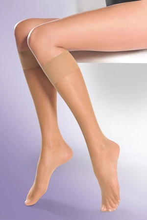 Gabriella Super Bezuciskowe 15 Den Lycra Code 504 Wyrób pończoszniczy podkolanówki, neutro