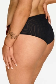 Lupo 2612 Majtki figi, czarno-czerwony