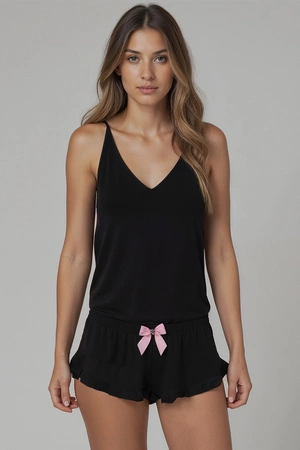 Vivisence 2044 Nocna komplet top + szorty, czarny