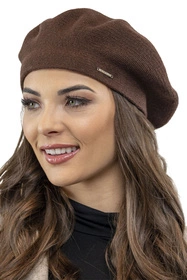 Vivisence 7005Kmpl Komplet beret+szalik, brązowy