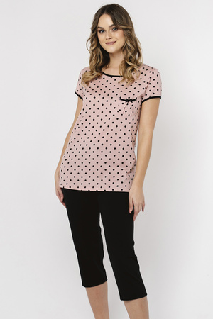 Italian Fashion Bonilla kr.r. sp.3/4 Nocna pi�ama, druk/czarny