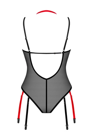 Obsessive Glandez teddy Body sexy, czarny