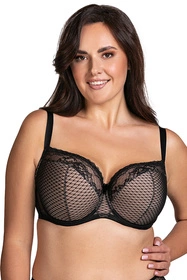 Vivisence 1078 Biustonosz półusztywniany, czarny