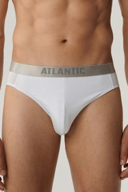 Atlantic 2BMP-013 2-pack Majtki slipy, biały
