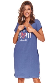 Doctor Nap TCB.9900 Nocna koszula, indygo