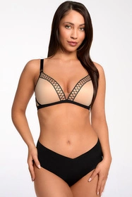 Bella Misteria 55-121 Harmonijne Wibracje Biustonosz usztywniany, beżowo-czarny