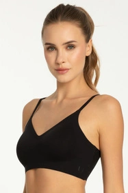 Julimex Simple Bra Top Biustonosz braletka, czarny