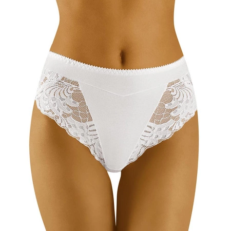 Wol-Bar Eco-Zo Majtki wysokie figi, biały