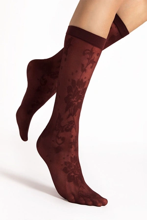 Fiore Shari 30 DEN G1204 Wyrób pończoszniczy skarpetki, oxblood