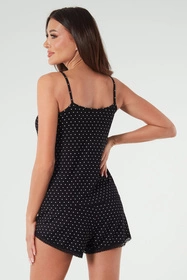 Italian Fashion Puntini ws.r. kr.sp. Nocna piżama, druk/czarny
