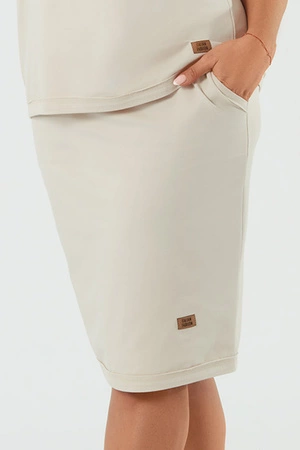 Italian Fashion Stella midi Spódnica dresowa, beż