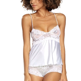 Dkaren Aga Nocna komplet top + szorty, biały