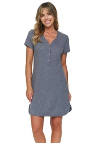Doctor Nap TCB.7570 Nocna koszula, dark grey