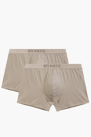 Atlantic 2BMH-012 2-pack Majtki bokserki, beżowy