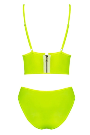 Obsessive Neonia set Nocna komplet koszulka + figi, żółty