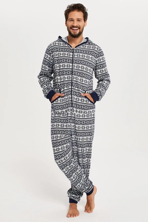 Italian Fashion Alaska Men dł.r. dł.sp. Nocna kombinezon, granat