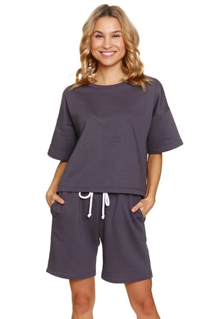 Doctor Nap DRS.7220 Komplet szorty + bluza, fume