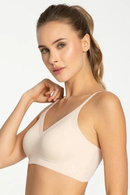 Julimex Simple Bra Top Biustonosz braletka, beżowy