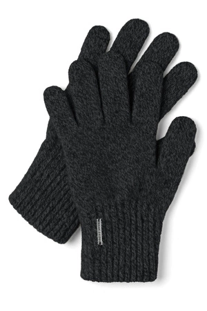 Vivisence 7208 Rękawiczki dzianinowe, czarny melanż