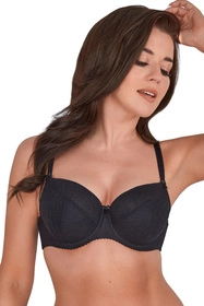 Gaia 594 Sandy Biustonosz półusztywniany, czarny 2