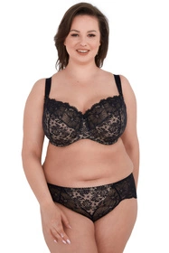 Gaia 534M Chantal Biustonosz miękki, czarny ażur