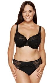 Gorteks Eclipse/B3 Biustonosz półusztywniany, czarny