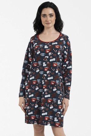 Italian Fashion Makala dł.r. Nocna koszula, druk