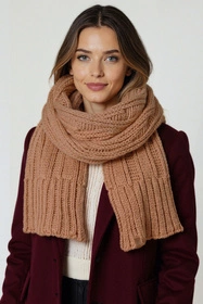 Vivisence 70112Kmpl Komplet czapka+szalik, beżowy