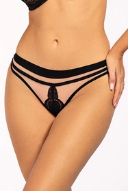 Unikat Beatrice Majtki stringi, czarny-beż