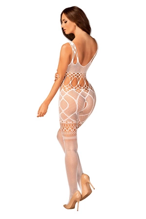 Obsessive G330 bodystocking Body bodystocking, biały