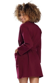 Dkaren Pola Nocna szlafrok, bordo