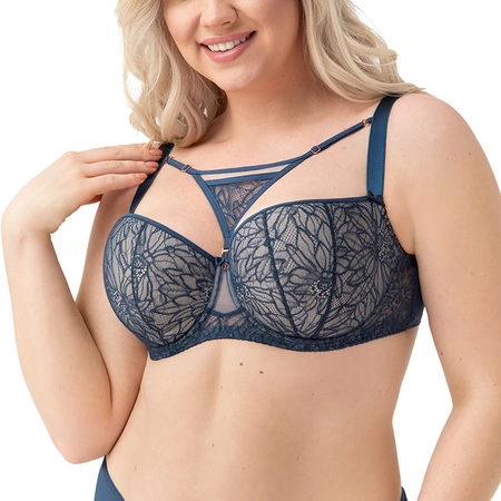 Gorsenia K737 Trish Biustonosz balkonetka, niebieski