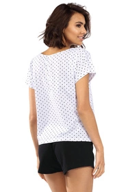 Lorin P-1522 Nocna piżama, biały/czarny