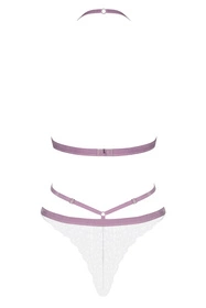 Obsessive Lilyanne teddy Body sexy, biały