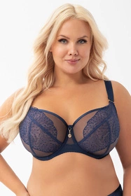 Gorsenia K910 Narcisa Biustonosz miękki, granatowy