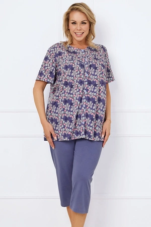 Italian Fashion Bonaria kr.r. sp.3/4 Nocna piżama, druk/jeans