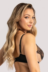 Unikat Raya Biustonosz usztywniany, czarny-beż