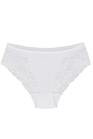 Wol-Bar Eco-Zo Majtki wysokie figi, biały