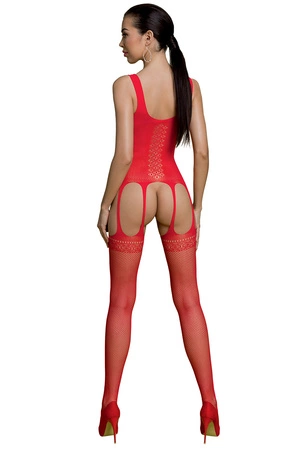 Passion ECO BS007 Body bodystocking, red