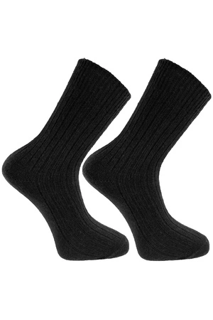 Moraj CSW300-001 wełniane Skarpety za kostkę, black