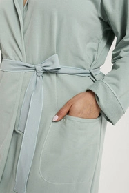 Italian Fashion Karina dł.r. Nocna szlafrok, mięta