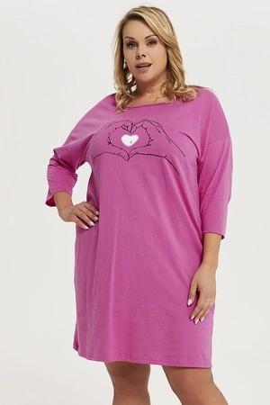 Italian Fashion Galia r.3/4 Nocna koszula, amarant