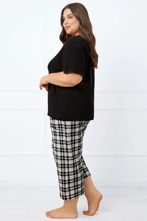 Italian Fashion Klara kr.r. sp.7/8 Nocna piżama, czarny/druk