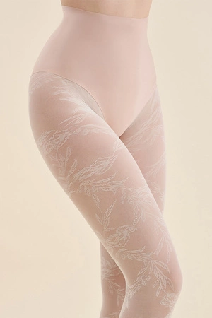 Gabriella Floral Code 576 Wyrób pończoszniczy rajstopy, ecri
