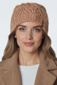 Vivisence 70112Kmpl Komplet czapka+szalik, beżowy