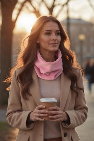 Vivisence 7109 Szalik lub apaszka komin, różowy