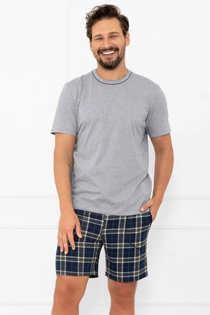 Italian Fashion Andreas kr.r. kr.sp. Nocna piżama, melanż/druk